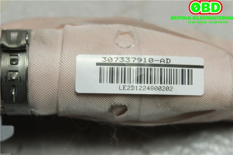 Airbag gardin venstre til Citroën C4 2011-2017 (Type II) (CITROEN|821601|9687158780)