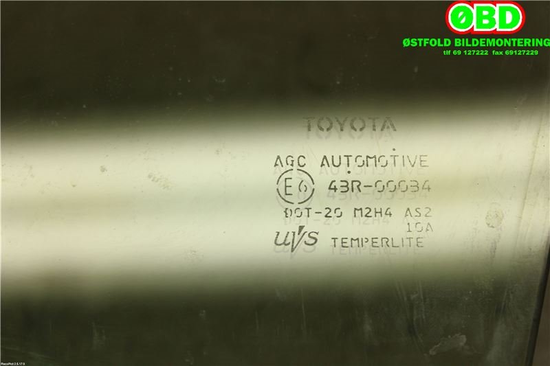 Siderute høyre foran til Toyota RAV4 2016-2019 (Type IV, Fase 2)  (TOYOTA RAV4|6810142190|)