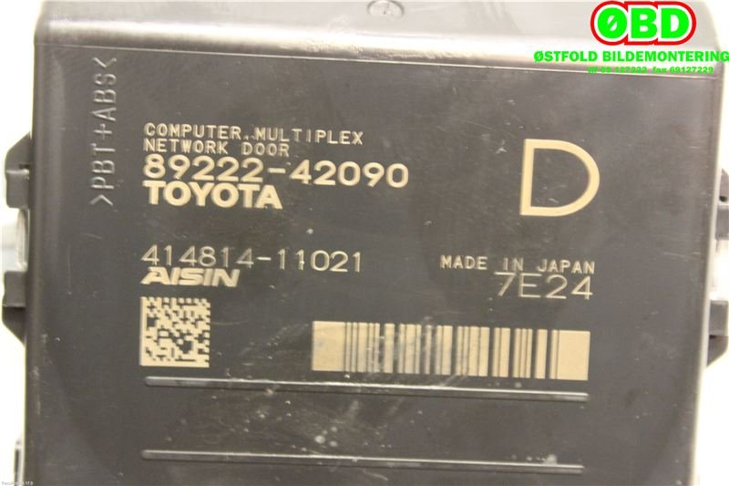 Styreenhet elektrisk bakluke til Toyota RAV4 2016-2019 (Type IV, Fase 2)  (TOYOTA RAV4|8922242090|)