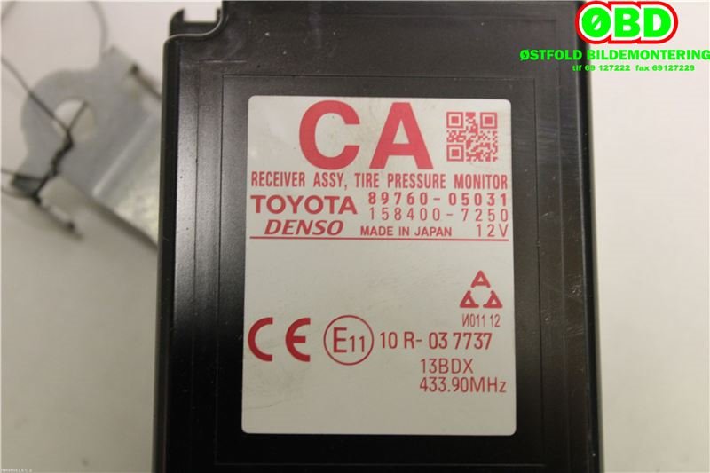 Styreenhet diverse til Toyota Avensis 2015-2019 (Type III, Fase 2)  (TOYOTA|8976005031|)