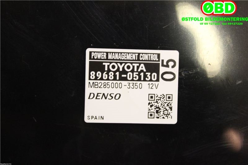Styreenhet diverse til Toyota Avensis 2015-2019 (Type III, Fase 2)  (TOYOTA|8968105130|)