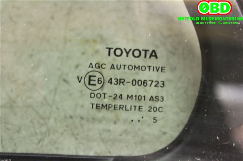Diverse deler til Toyota Avensis 2015-2019 (Type III, Fase 2) (TOYOTA|6812405110|)