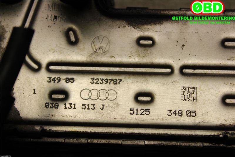 EGR-kjøler til VW Passat 2005-2010 (B6) (B6) (VOLKSWAGEN|03G 131 512 L||03G131513J)