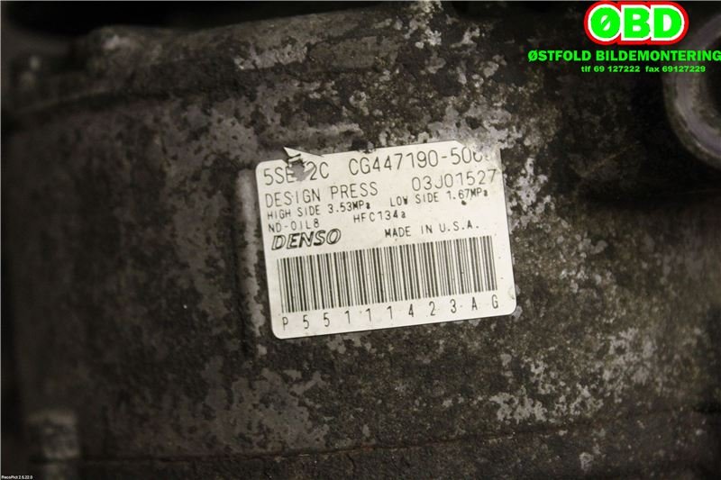 Aircondition kompressor til Dodge Caliber 2006-2010 (DODGE|)