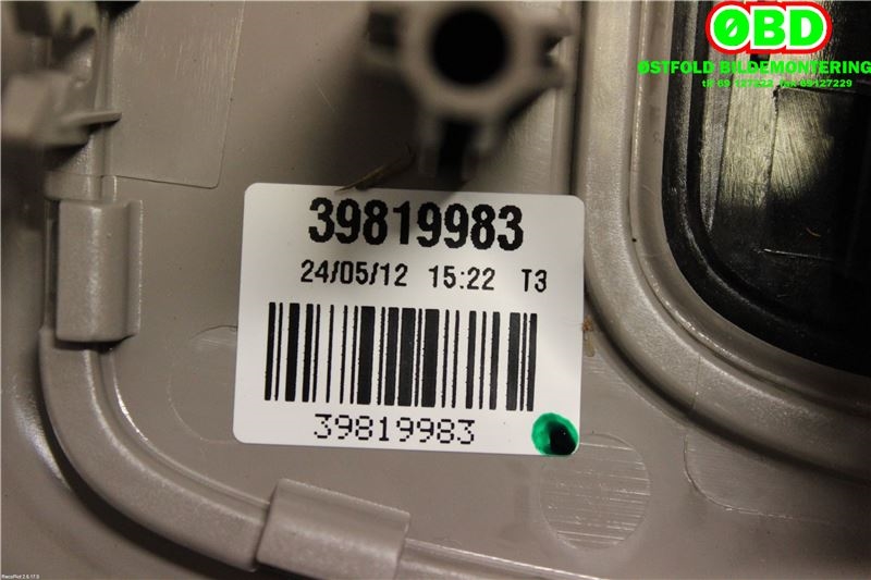 Taklyspanel til Volvo V70 2007-2013 (Type III, Fase 1)  (VOLVO||39819983)