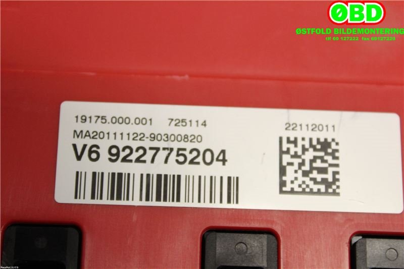 Sikringsboks til BMW 1-Serie 2011-2015 (Fase 1) (F20/F21) (F20/F21) (BMW|61 14 9 227 752||9227752)