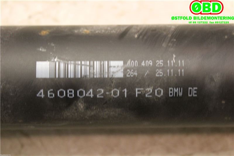 Mellomaksel til BMW 1-Serie 2011-2015 (Fase 1) (F20/F21) (F20/F21) (BMW|26 10 7 637 025||4608042)