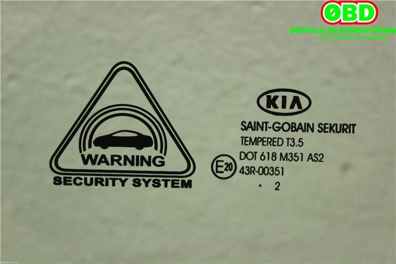 Siderute venstre foran til Kia Sportage 2010-2016 (Type III)  (KIA|824113U000A|)