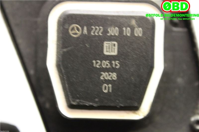 Pedal gass til Mercedes E-Klasse 2013-2016 (Fase 2) (W212) (W212) (MERCEDES|A 222 300 10 00||2223001000)