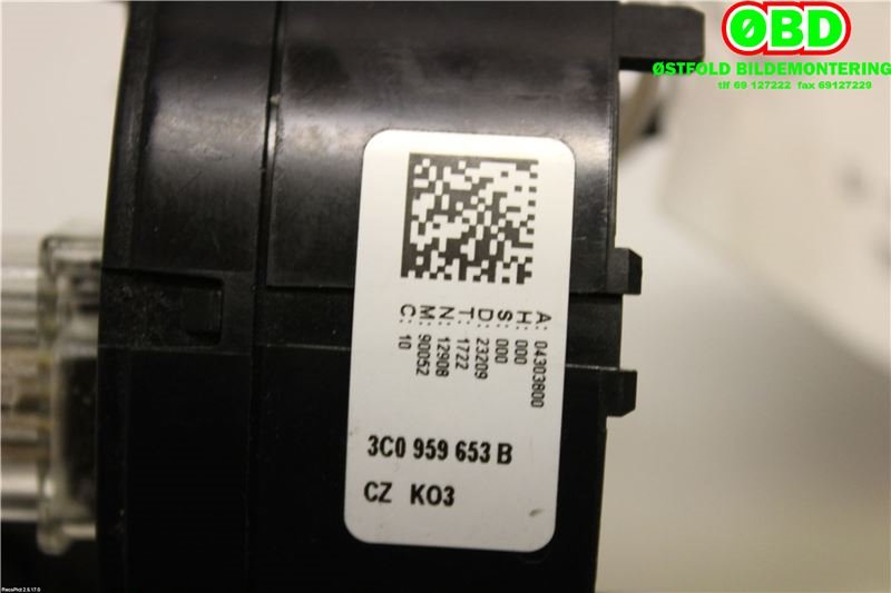 Airbag slepering til Škoda Superb 2008-2015 (Type II)  (3C0 959 653 B||3C0959653B)