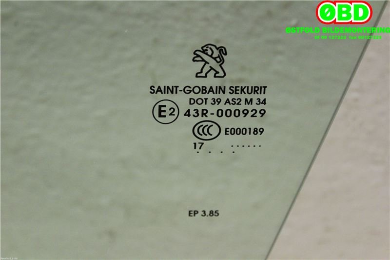 Siderute venstre foran til Peugeot 308 2013-2021 (Type II) (Peugeot|96 778 680 80|)