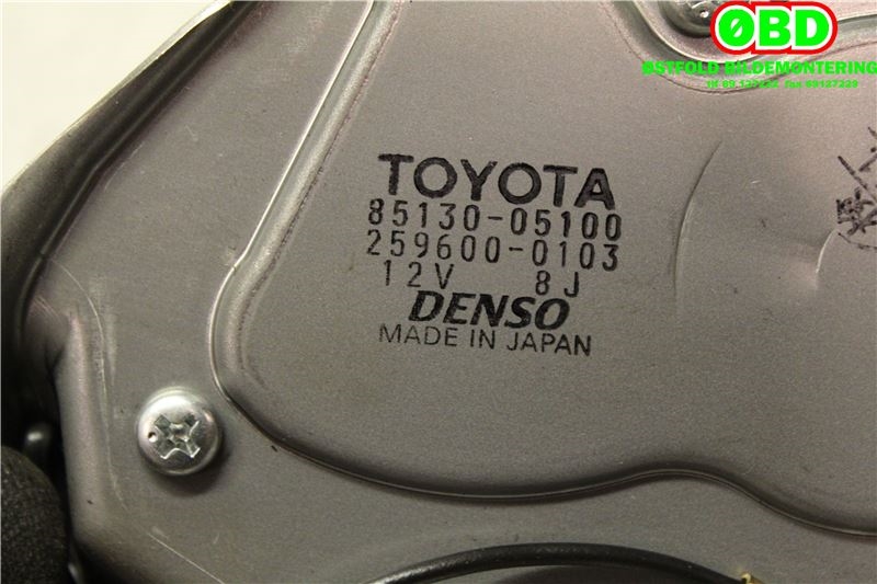Viskermotor bakrute til Toyota Avensis 2003-2008 (Type II)  (TOYOTA|8513005100|2596000103)