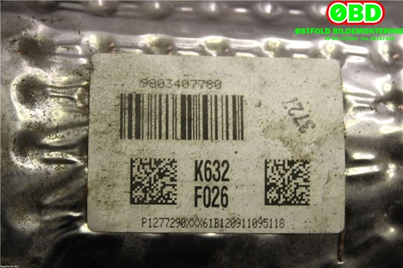 Partikkelfilter til Citroën C4 2011-2017 (Type II)  (CITROEN|98 034 218 80|)