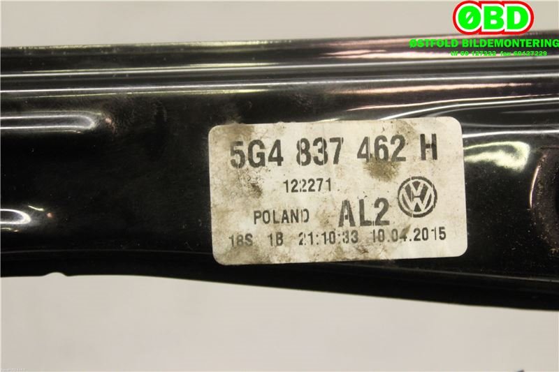 Ruteheis til VW e-Golf 2014-2017 (Fase 1)  (VOLKSWAGEN|5G4 837 462 H|)