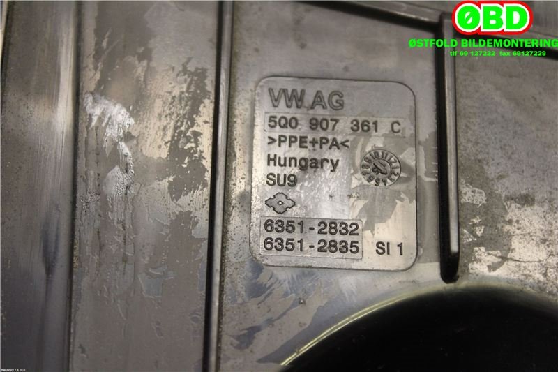 Sikringsboks til VW e-Golf 2014-2017 (Fase 1) (VOLKSWAGEN|5Q0 937 125 C|5Q0 937 125 H|)