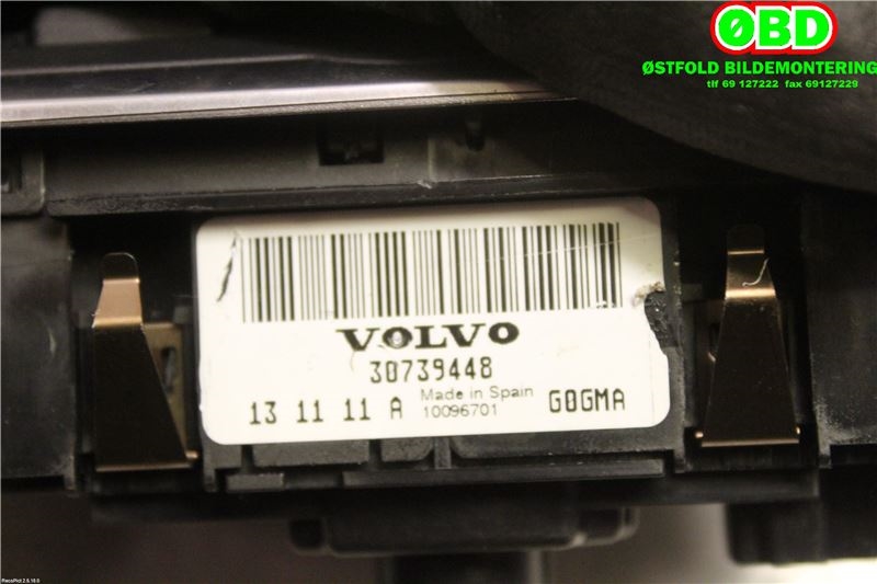 Bryter lys til Volvo V60/V60 CC 2013-2018 (Type I, Fase 2)  (VOLVO|31443839||30739448)