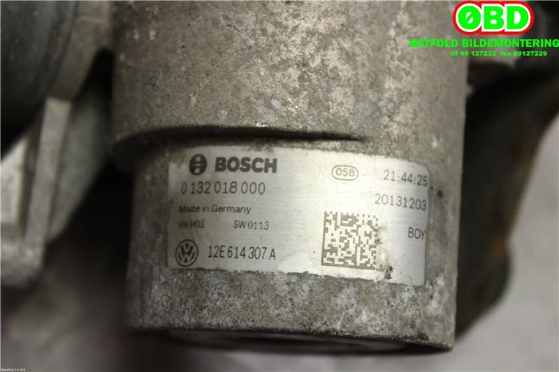 Bremsefordeler til VW E-Up 2013-2019  (VOLKSWAGEN|12E 614 307 B|12E 614 307 D|12E614307A)