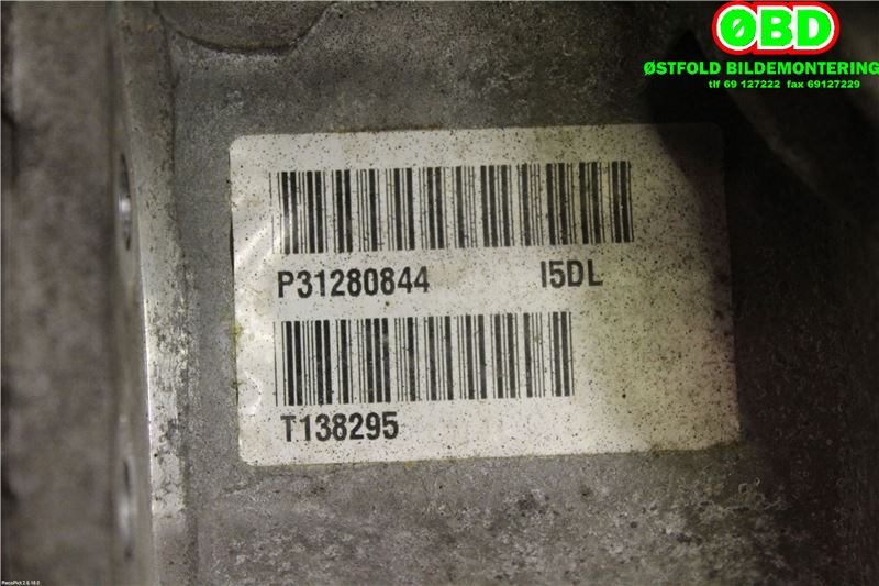 Girkasse 4WD fordelingskasse til Volvo XC60 2008-2013 (Type I, Fase 1)  (VOLVO|36002709||31280844)