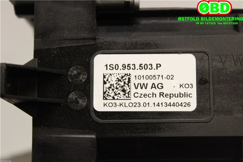 Bryter combi til VW E-Up 2013-2019  (VOLKSWAGEN|1S0 953 513 B||1S0953503P)