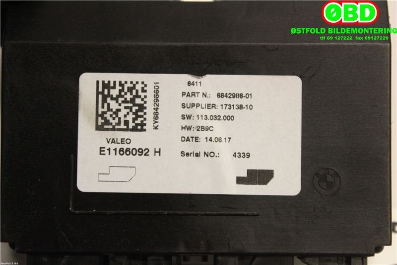 Styreenhet diverse til BMW i3 2013-2022  (BMW|64119874189||64116842986)