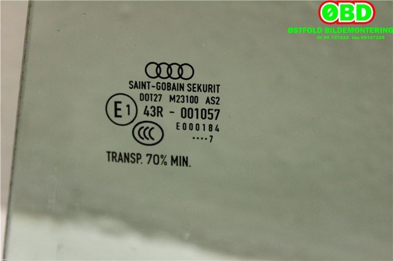 Siderute venstre bak til Audi A3 2016-2020 (Type III, Fase 2)  (AUDI|8V4 845 205|)