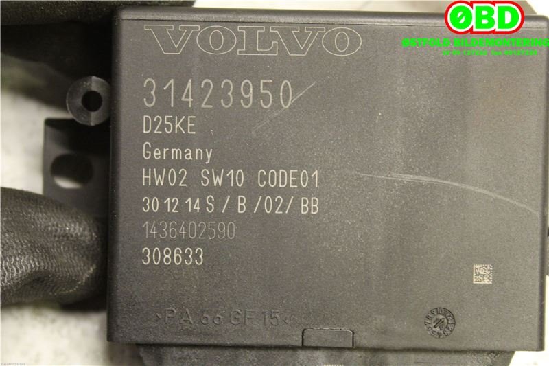 Styreenhet parkering til Volvo V60/V60 CC 2013-2018 (Type I, Fase 2)  (VOLVO|31423950|)