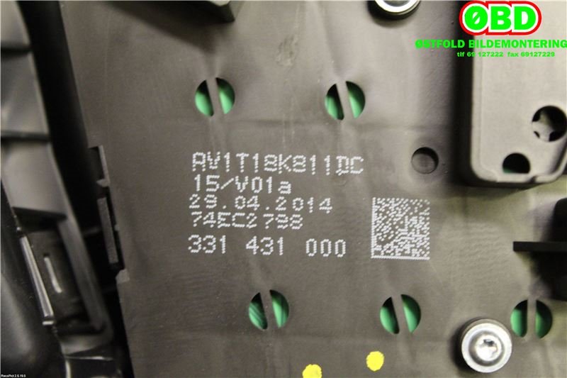 Bilstereo diverse til Ford Transit Courier 2014-2018 (Type I, Fase 1) (FORD|1787171||AV1T18K811DC)