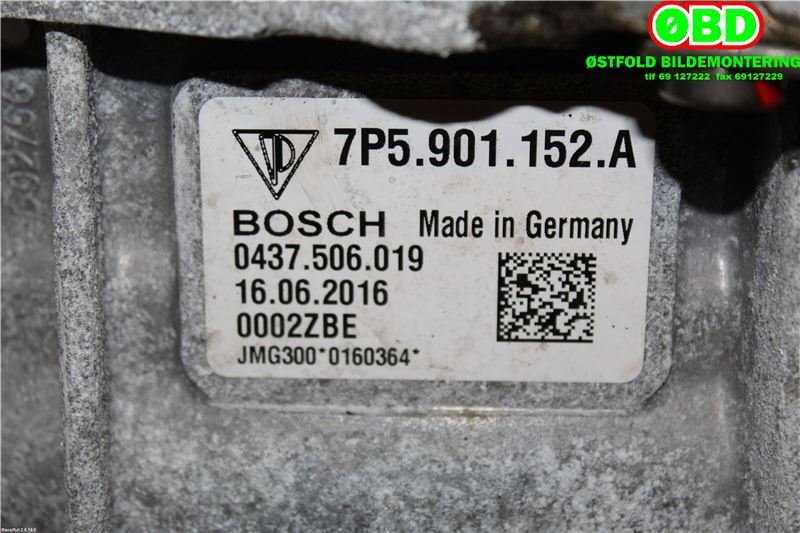 Motor elbil foran til Porsche Cayenne 2010-2017 (92A) (92A) (PORSCHE|958 624 152 JX|970 117 010 GX|7P5901152A)