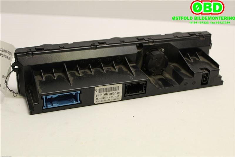 Varmeapparat betjening til BMW 5-Serie 2003-2010 (E60/E61) (E60/E61) (BMW|64 11 6 988 504||64116938550)