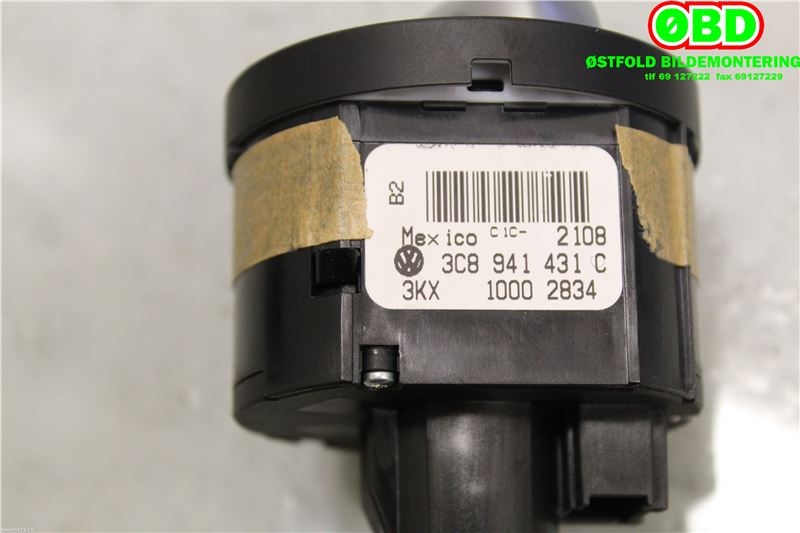Bryter lys til VW Golf VI 2008-2012  (VOLKSWAGEN|3C8 941 431 C||3C8941431C)