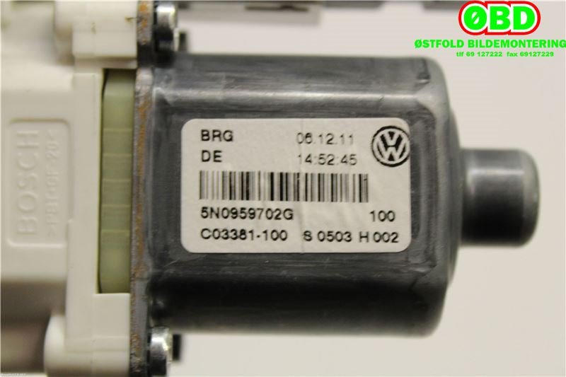Ruteheis høyre foran til VW Tiguan 2011-2016 (Type I, Fase 2)  (VOLKSWAGEN|5N0 959 702 G||5N0959702G)