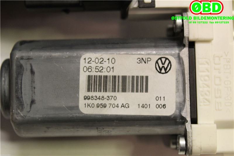 Ruteheis høyre bak til VW Golf VI 2008-2012  (VOLKSWAGEN|1K0 959 704 AG||1K0959704AG)