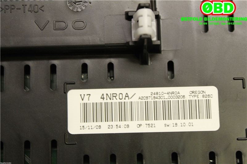 Instrumentpanel til Nissan Leaf 2011-2017 (Type I)  (NISSAN|248104NR0A|)