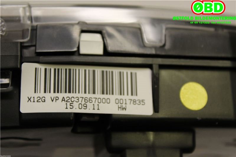Multimedia display (MCU - Media Controller Unit) til Nissan Leaf 2011-2017 (Type I)  (NISSAN|248103EM1B|)