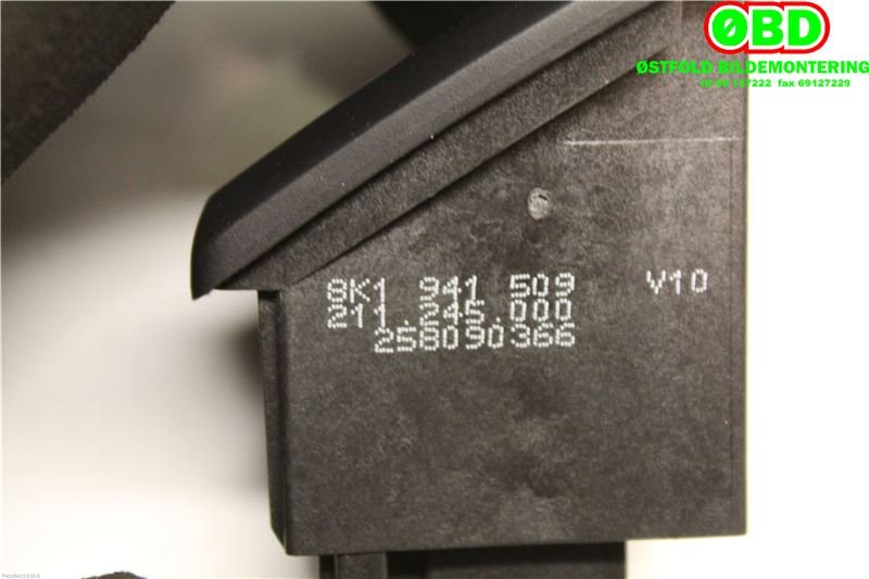 Bryter nødblink til Audi A4 2007-2014 (Type IV) (B8) (B8) (AUDI|8K1 941 509||8K1941509)