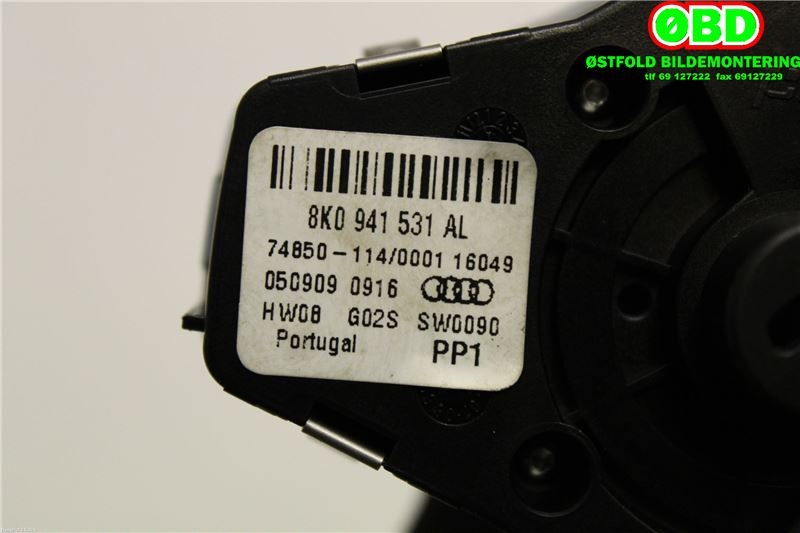 Bryter lys til Audi A4 2007-2014 (Type IV) (B8) (B8) (AUDI|8K0 941 531 AS||8K0941531AL)