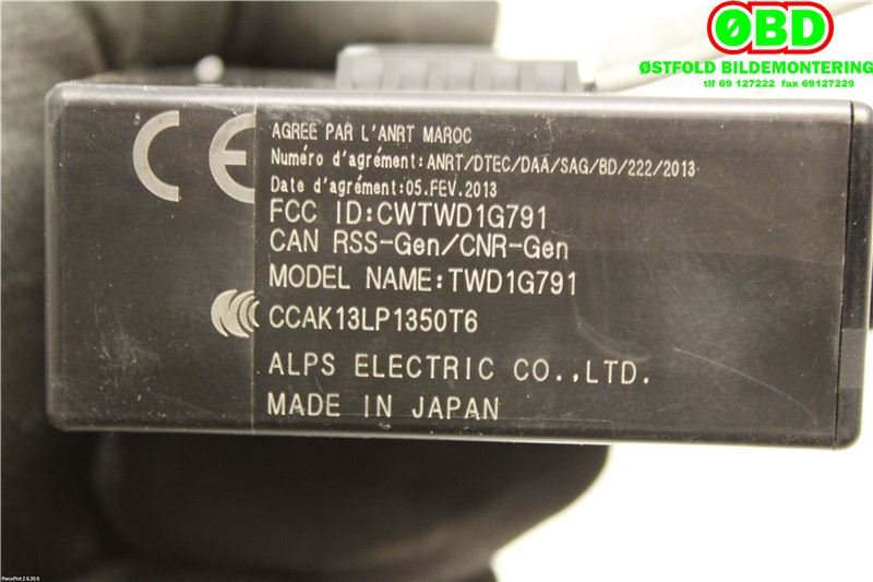 Styreenhet diverse til Nissan Leaf 2011-2017 (Type I)  (NISSAN|407404NF0A|TWD1G791|)