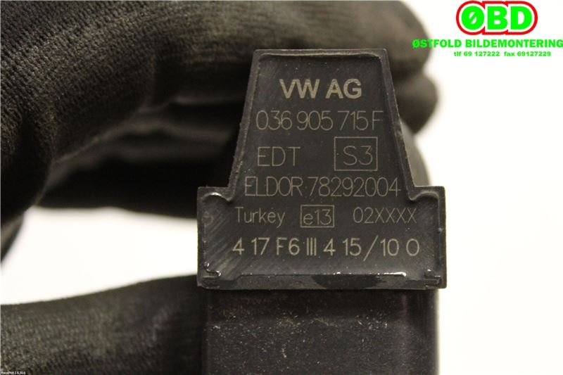 Coil elektronisk til Škoda Fabia 2010-2014 (Type II, Fase 2)  (SKODA|036 905 715 F|036 905 715 H|036905715F)