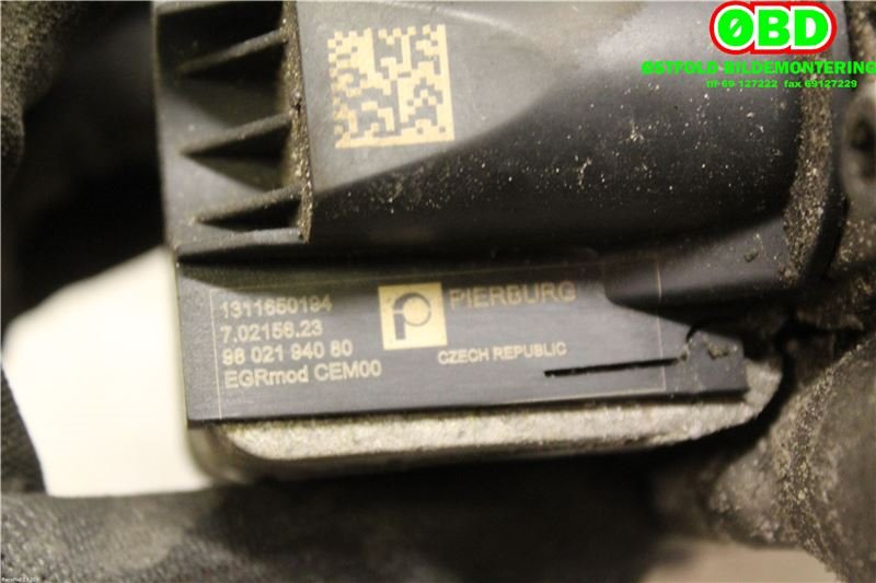 EGR-ventil til Ford Focus 2011-2014 (Type III, Fase 1)  (FORD|1702178|)