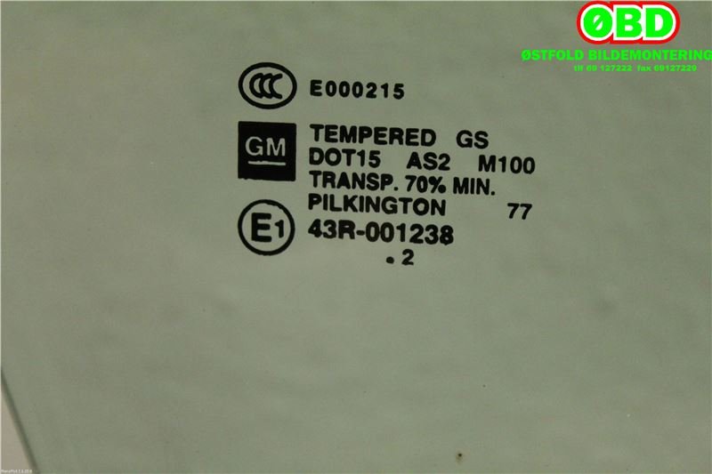 Siderute høyre foran til Opel Ampera 2012-2014 (Type I)  (OPEL|25994212|5161092|)