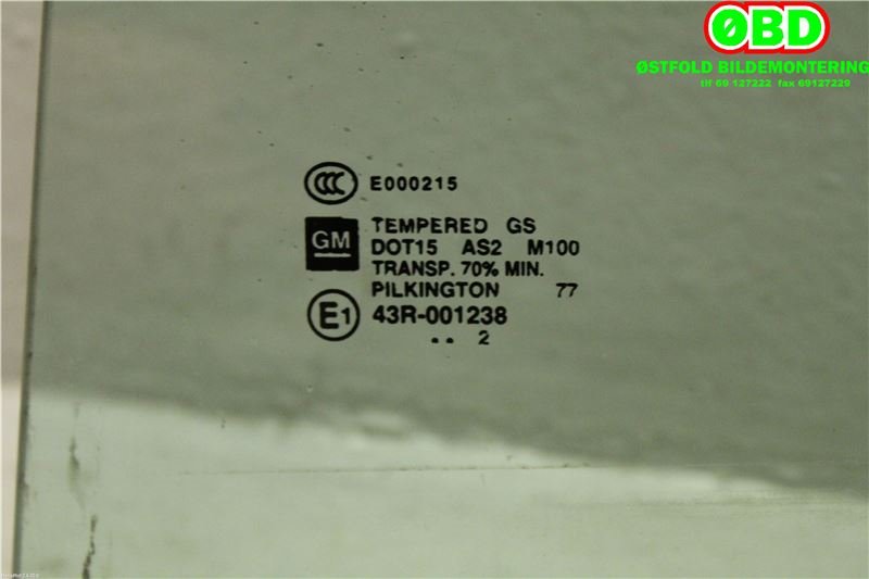 Siderute venstre bak til Opel Ampera 2012-2014 (Type I) (OPEL|22860296|5161202|)