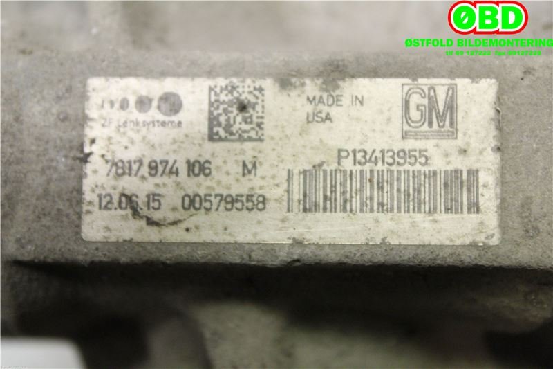Tannstang elektrisk til Opel Ampera 2012-2014 (Type I)  (OPEL|13413955|900532)