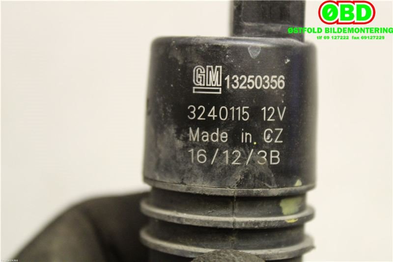 Spylerpumpe foran til Opel Ampera 2012-2014 (Type I)  (OPEL|13250356|1450058)