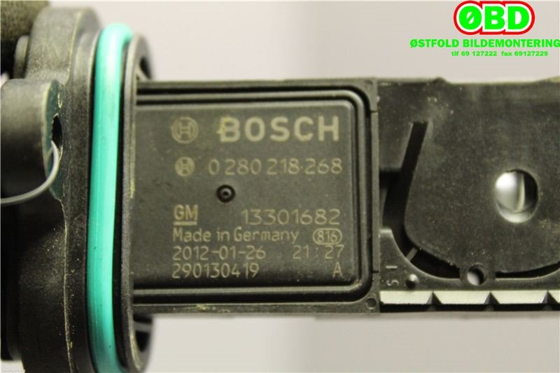 Luftmengde/luftmassemåler til Opel Ampera 2012-2014 (Type I)  (OPEL|13301682|836005|0280218268)
