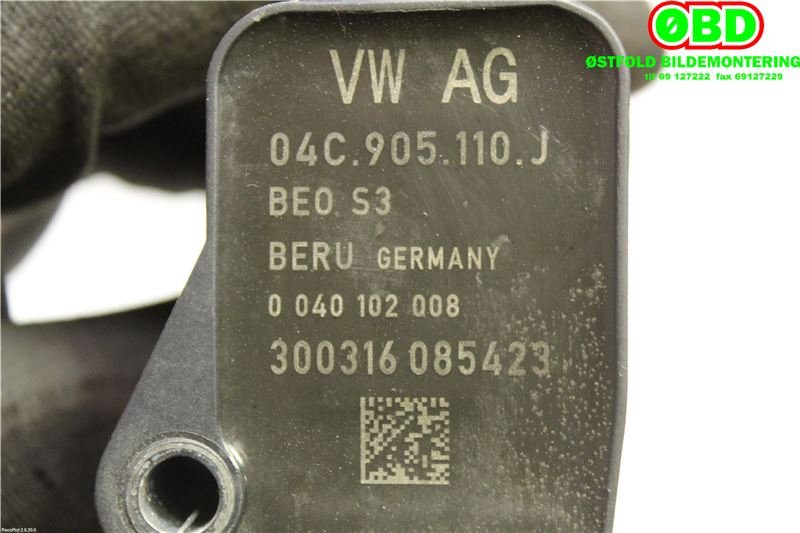 Coil elektronisk til VW Golf VII 2012-2017 (Fase 1)  (VOLKSWAGEN GOLF|04C 905 110 J|04C 905 110 L|04C905110J)