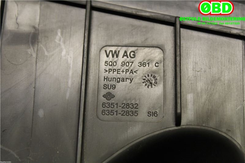 Sikringsboks til VW Golf VII 2012-2017 (Fase 1) (VOLKSWAGEN GOLF|5Q0 937 125 C|5Q0 937 125 H|5Q0937125C)