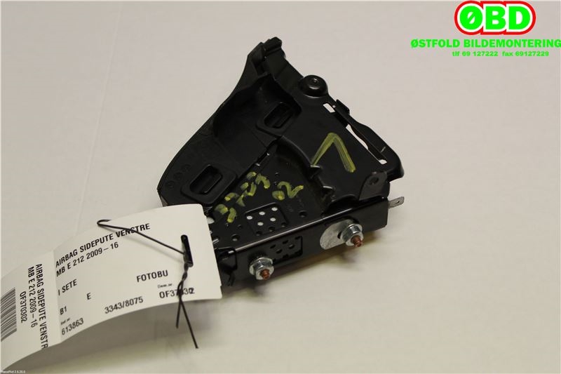 Airbag sidepute venstre til Mercedes E-Klasse 2013-2016 (Fase 2) (W212) (W212) (MERCEDES|A 212 860 23 02||2128602302)