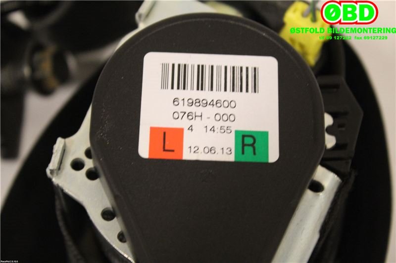 Airbag beltestrammer til Volvo V40 2012-2019  (VOLVO|31292072|)