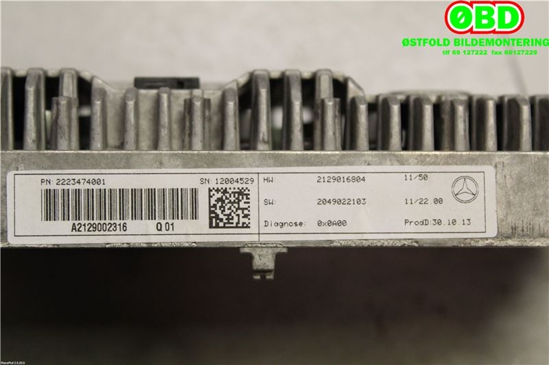 Instrument kjørecomputer til Mercedes E-Klasse 2013-2016 (Fase 2) (W212) (W212) (MERCEDES|A 212 900 23 16||2129002316)