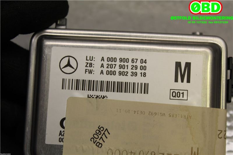 Kamera til Mercedes E-Klasse 2013-2016 (Fase 2) (W212) (W212) (MERCEDES|A 000 900 67 04||0009006704)